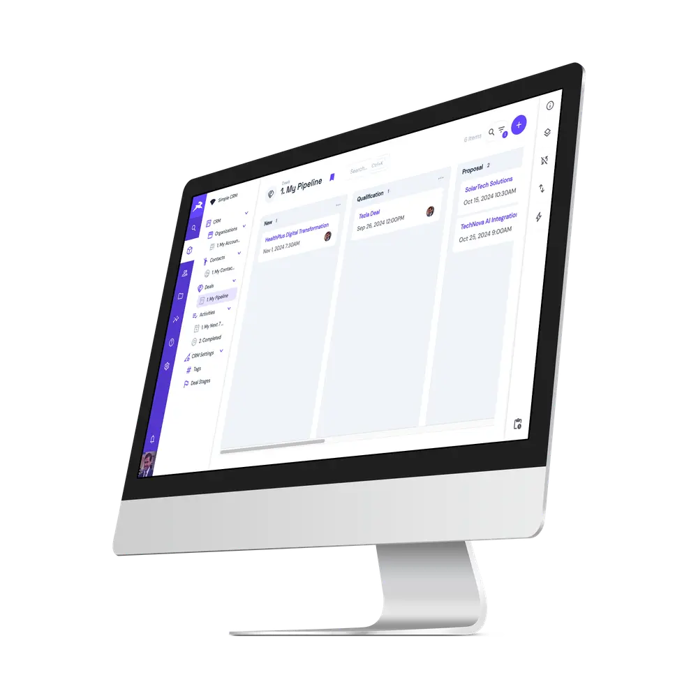 Styring af kunder - CRM Screenshot