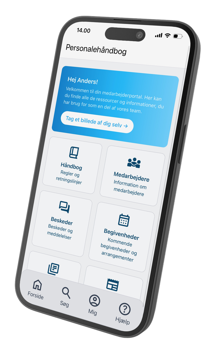 Personalehåndbogsapp Screenshot