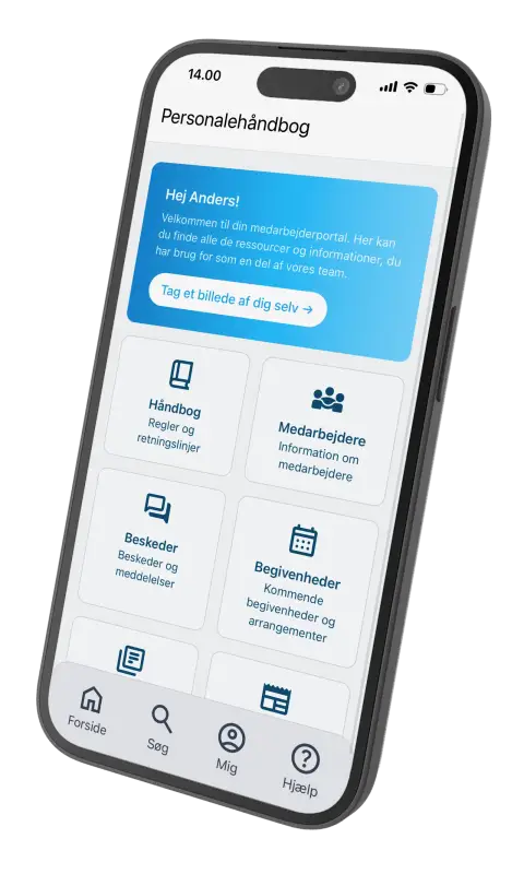 Personalehåndbogsapp Screenshot